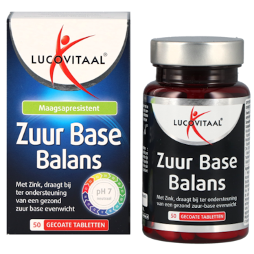 Lucovitaal Zuur Base Balans - 50 gecoate tabletten image 2