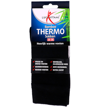 Lucovitaal Bamboe Thermosokken Maat 35-38 - 1 paar