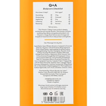 Q+A Vitamin C Body Cream - 250ml image 4