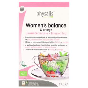 Physalis Women's Balance & Energy Kruideninfusie Bio - 20 theezakjes image 1