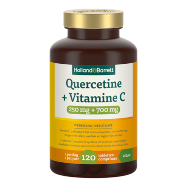 Holland & Barrett Quercetine + Vitamine C 250mg + 700mg - 120 tabletten image 1