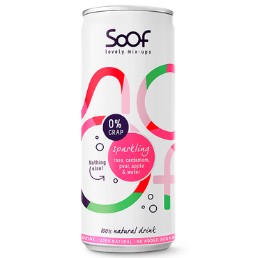 Soof Sparkling Rose, Cardamom, Pear, Apple & Water - 250ml