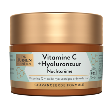 De Tuinen Vitamine C + Hyaluronzuur Nachtcrème - 50ml image 1