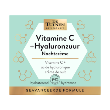De Tuinen Vitamine C + Hyaluronzuur Nachtcrème - 50ml image 2