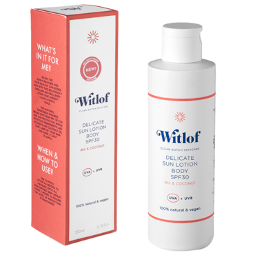 Witlof Skincare Delicate Sun Lotion Body SPF30 - 200ml image 1