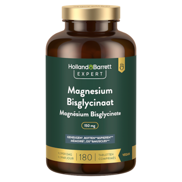 Holland & Barrett Expert Magnesium Bisglycinaat 150mg - 180 tabletten image 2
