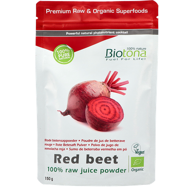 Reviews over Biotona Rode Bietensap Raw Poeder BIO - 150g