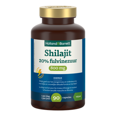 Reviews over Holland & Barrett Shilajit 20% Fulvinezuur 800mg - 90 capsules