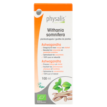 Physalis Withania Somnifera Bio Plantendruppels - 100 ml image 1