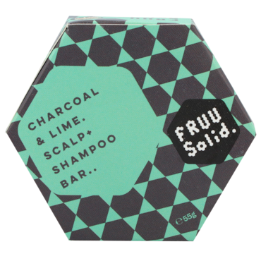 Fruu Solid Charcoal & Lime Scalp Shampoo Bar - 55g image 1