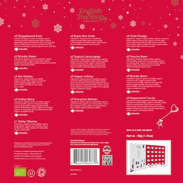 English Tea Shop Book Style Red Adventskalender - 25 theezakjes image 3