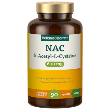 Holland & Barrett NAC N-Acetyl-L-Cysteïne 600mg - 90 capsules image 1
