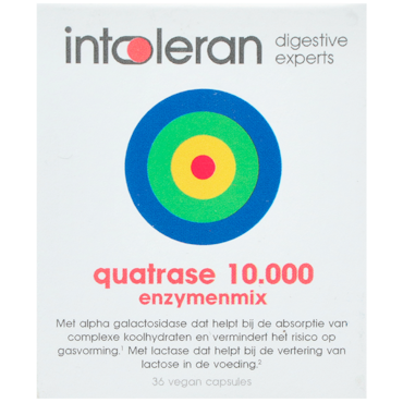 Intoleran Quatrase 10.000 Enzymenmix - 36 capsules image 1