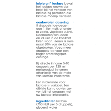 Intoleran Lactase drops - 14ml image 3