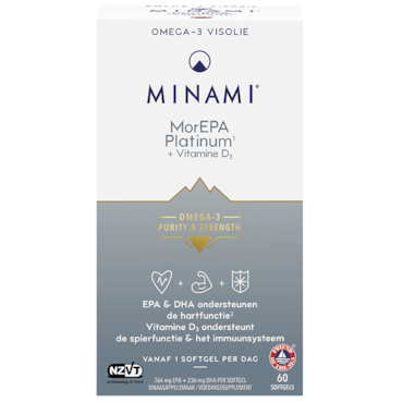 MINAMI MorEPA Platinum + Vitamine D3 - 60 softgels image 1