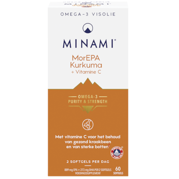 MINAMI Omega-3 MorEPA Kurkuma + Vitamine C - 60 softgels image 1