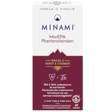 MINAMI Omega-3 MorEPA Plantensterolen - 60 softgels image 1