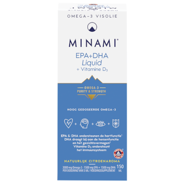 MINAMI Omega-3 EPA + DHA Liquid + Vitamine D3 - 150 ml image 1
