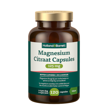 Holland & Barrett Magnesium Citraat Capsules 125mg - 120 capsules image 1