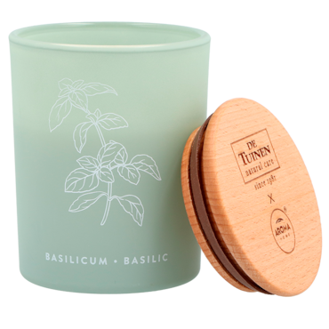 De Tuinen x Aroma Home Herbruikbare Geurkaars Basilicum - 150g image 2