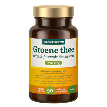 Holland & Barrett Groene Thee Extract 750mg - 90 tabletten image 1