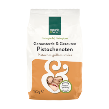 Holland & Barrett Geroosterde & Gezouten Pistachenoten Bio - 125g image 1