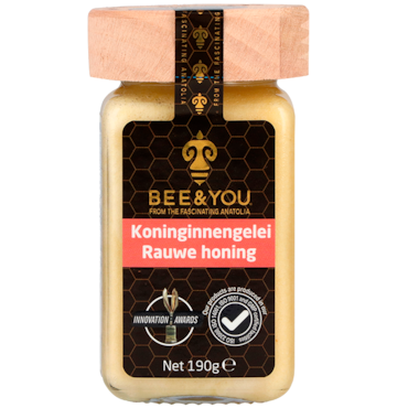 BEE&YOU Koninginnengelei Rauwe Honing - 190g image 1