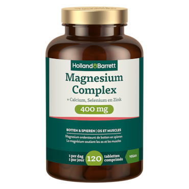 Holland & Barrett Magnesium Complex + Calcium, Selenium En Zink 400mg - 120 tabletten image 1