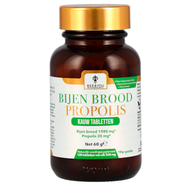 BEE&YOU Bijenbrood met Propolis - 120 kauwtabletten image 1