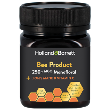 Holland & Barrett Bee Product 250 MGO + Lions Mane & Vitamine C - 250g image 1