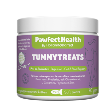 Holland & Barrett PawfectHealth Tummytreats Pre- en Probiotica Kat - 90 soft treats image 1