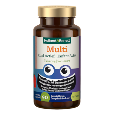 Holland & Barrett Multi Kind Actief Suikervrij - 90 kauwtabletten image 1