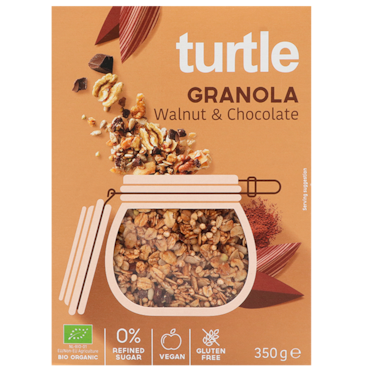 Turtle Granola Walnoot & Chocolade Bio - 350g image 1