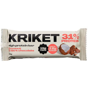 KRIKET Proteïnebar Kokosnoot & Pure chocolade - 50g image 1