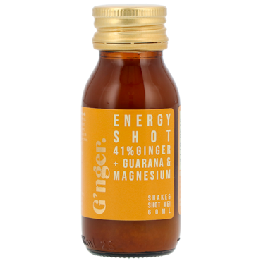 G’nger Energy Shot 41% Gembersap + Guarana & Magnesium - 60ml image 1