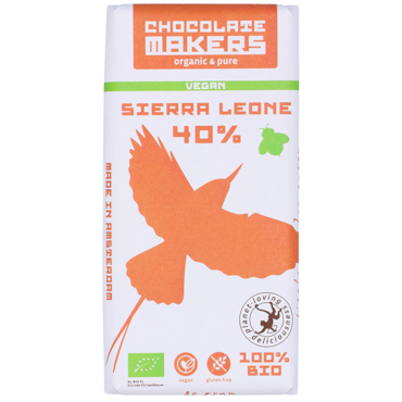 Chocolatemakers Vegan Sierra Leone 40% - 80g image 1