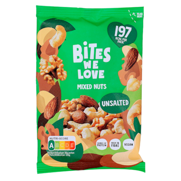 Bites We Love Mixed Nuts Ongezouten - 30g image 1