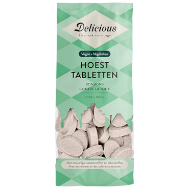 Delicious Vegan Hoesttabletten Bonbons - 150g image 1