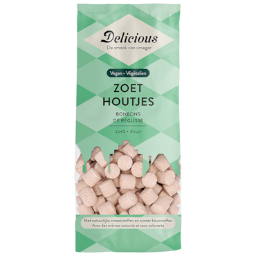 Delicious Vegan Zoethoutjes - 160g image 1