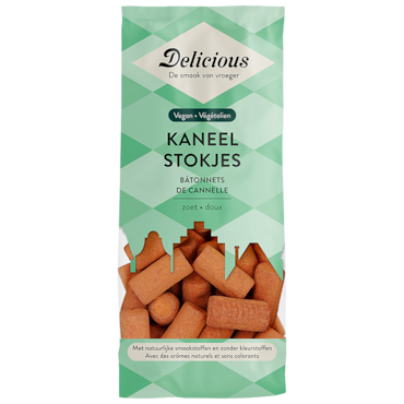 Delicious Vegan Kaneelstokjes - 100g image 1