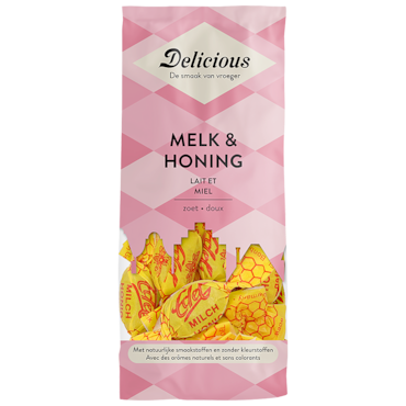 Delicious Melk & Honing Snoep - 130g image 1