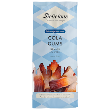 Delicious Suikervrije Cola Gums - 130g image 1