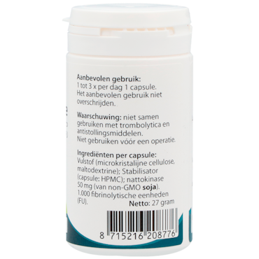 Springfield Nattokinase 50mg – 90 capsules image 2