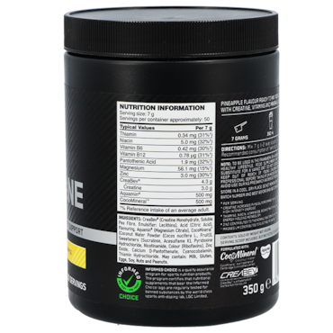 Optimum Nutrition Platinum Creatine Plus Ananassmaak - 350g image 2