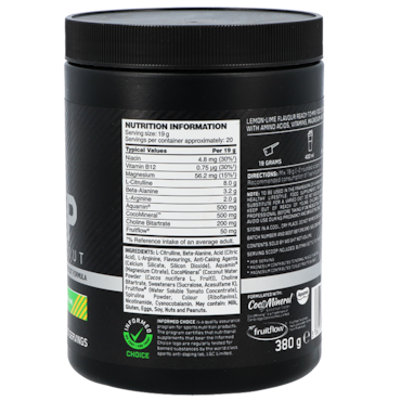 Optimum Nutrition Platinum Pump Pré-Entraînement Citron Vert - 380g image 2