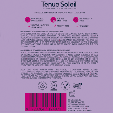 Tenue Soleil Mineral Sunscreen SPF50 - 30ml image 2