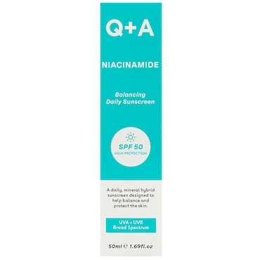 Q+A Niacinamide Balancing Facial Sunscreen SPF50 - 50ml image 1