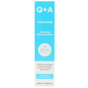 Q+A Squalane Hydrating Facial Sunscreen SPF50 - 50ml image 1