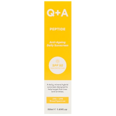 Q+A Peptide Anti-Ageing Facial Sunscreen SPF50 - 50ml image 1