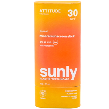 Attitude Sunly Sunscreen Stick Tropical 30 SPF - 60g image 1